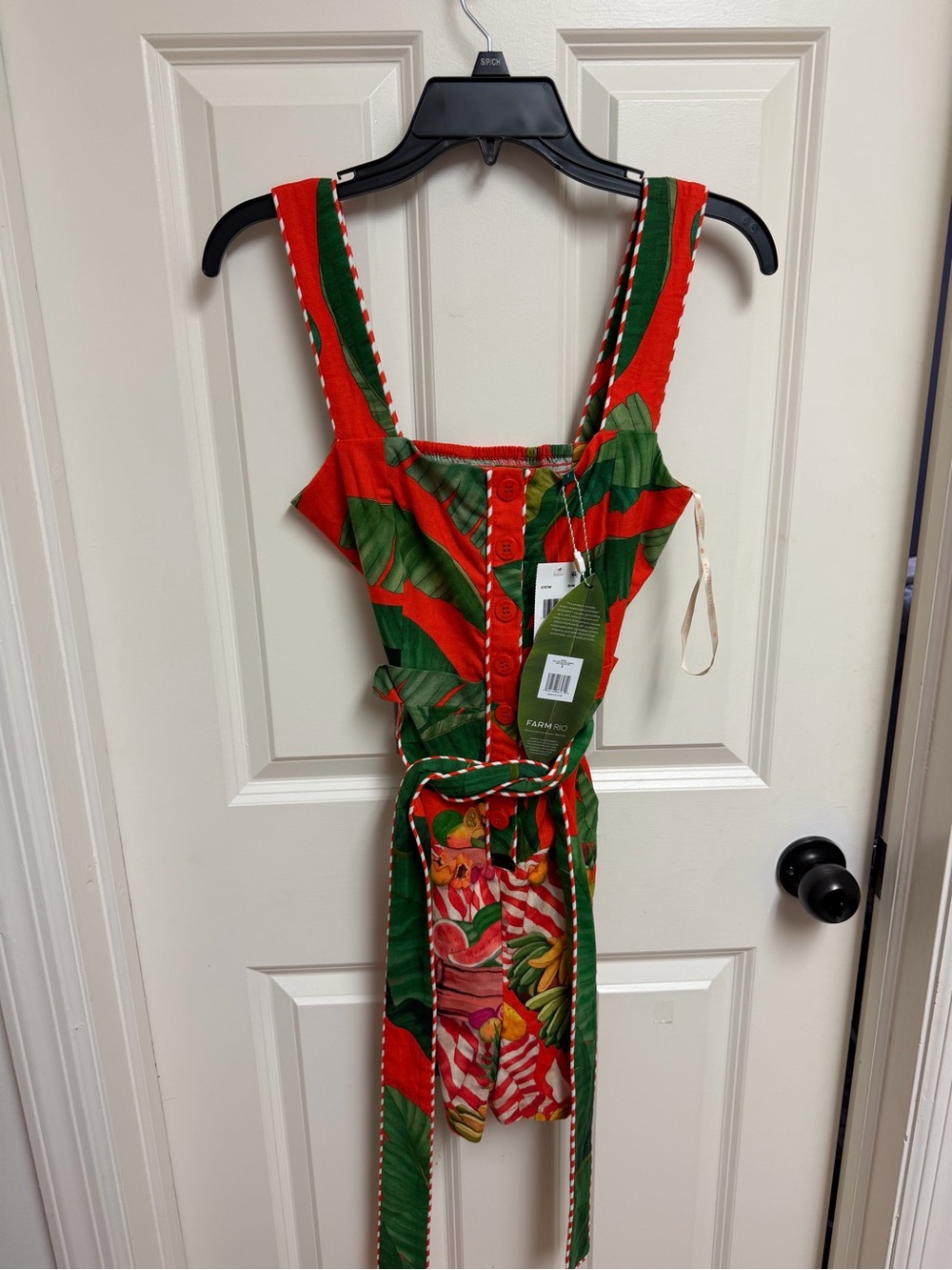 FARM Rio Fruit Trolley Red Romper Size Small - Picture 7 of 8